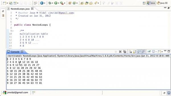 Java Nested For Loops Tutorial