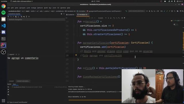 Trabajo en equipo y resolución de conflictos de Git desde el IntelliJ Idea смотреть онлайн