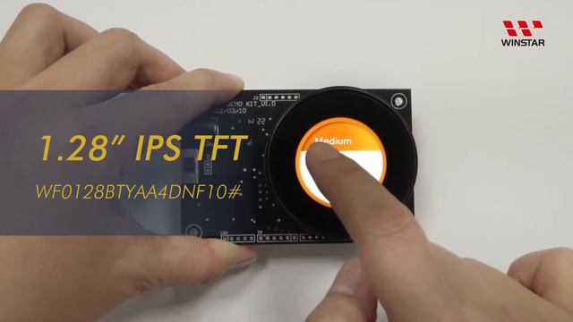 1.28 inch 240x240 IPS Circular TFT Display with Projected Capacitive Touch Panel - WF0128BTYAA4DNF1 смотреть онлайн