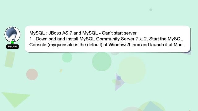 MySQL : JBoss AS 7 and MySQL - Can't start server смотреть онлайн