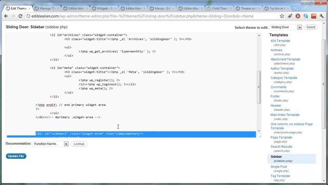 Creating a Child Theme to remove the right sidebar from the Sliding Door Theme in Wordpress смотреть онлайн
