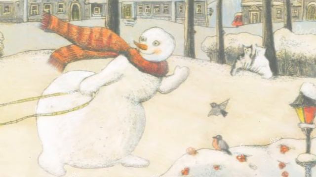 Снеговик в красном шарфе смотреть онлайн