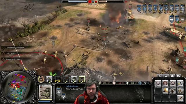 Artillery Hell - 4v4 - Company of Heroes 2 (Tutoring Match) смотреть онлайн