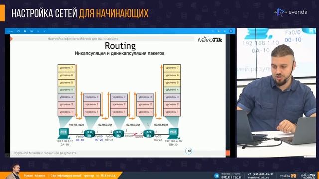 Настройка компьютерных сетей для дома и офиса для начинающих. Практикуемся на роутерах Mikrotik. смотреть онлайн