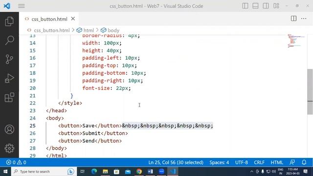 CSS Float, Button Padding | GIT Education смотреть онлайн