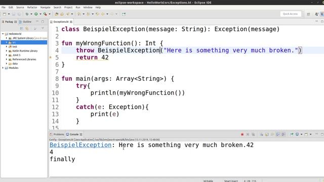 Kotlin für alle Tutorial #96 - Eigene Exceptions смотреть онлайн