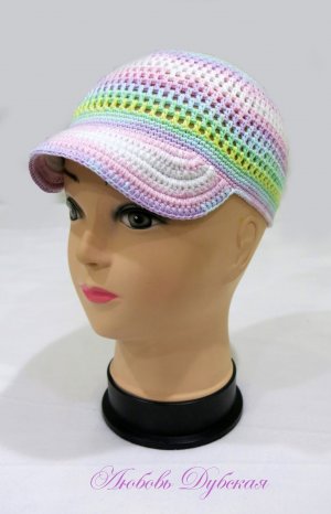 Летняя кепка крючком. Мастер класс.