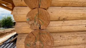 Отличная баня 8/8 м из бревна с открытой террасой