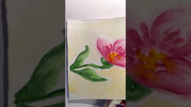 Рисуем вместе. Рисунок акварелью. Акварель. Урок рисования. Учу рисовать. Рисуем цветы акварелью. смотреть онлайн