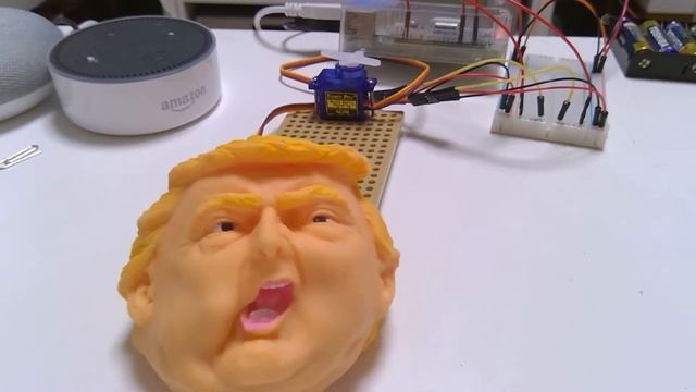 ●演説するトランプ大統領 Node RED Alexa Skill Bridge×ラズパイ×Python×サーボモーター смотреть онлайн