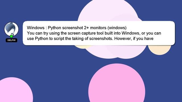 Windows : Python screenshot 2+ monitors (windows) смотреть онлайн
