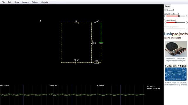 Browser circuit simulator at Lushprojects.com смотреть онлайн