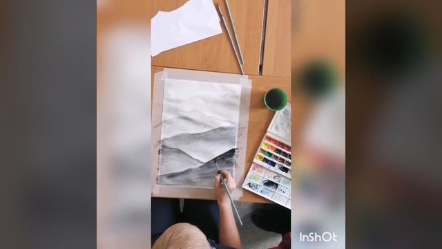 Мастер-класс ИЗО Воздушная перспектива смотреть онлайн