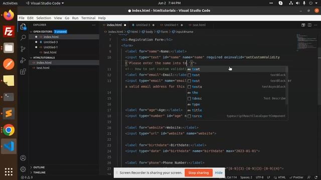 HTML Tutorial in Hindi #29 HTML5 Input Validation with Custom Message смотреть онлайн