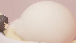 Furry Femboy - Feeding slime inflation (animation)