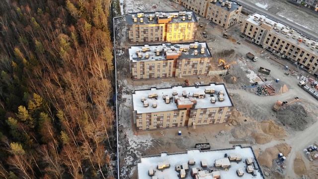 Юнтолово 30.11.2018 с высоты птичьего полета смотреть онлайн