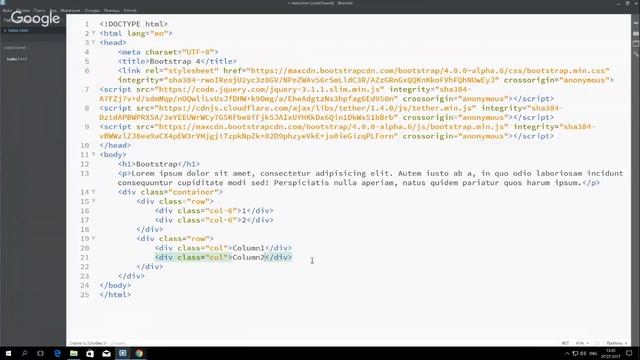 Что нового в Bootstrap 4. Сетка смотреть онлайн