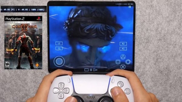 PS2 Games on Samsung Galaxy Fold 4  (AetherSX2 PS2 emulator)