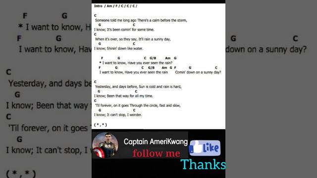 Have you ever seen the rain - Creedence Clearwater Revival - #Lyrics #Guitarchords - #คอร์ดกีต้าร์ смотреть онлайн