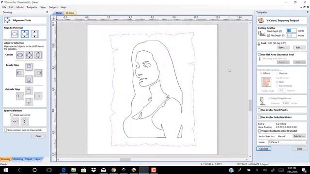 VCarve Pro Tutorial: How to Carve and Tracing Images смотреть онлайн