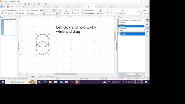 LibreOffice Draw Create Stencil Using Gallery