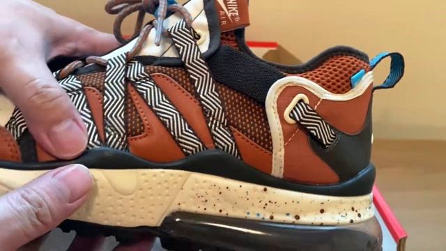 Nike Air Max 270 Bowfin Russet Brown unboxing and on feet смотреть онлайн