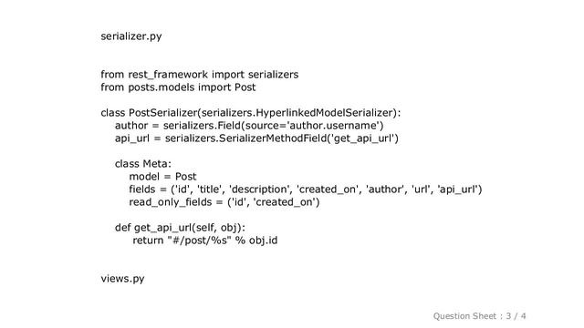 Django : AssertionError at /posts/ 'PostList' should either include a `queryset` attribute, or over смотреть онлайн