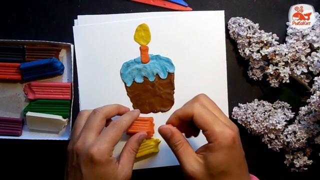 Развивающее занятие для детей | Лепим из пластилина Пасхальный Кулич и цветные Яйца смотреть онлайн