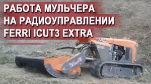 работа мульчера на радиоуправлении FERRI ICUT3 EXTRA