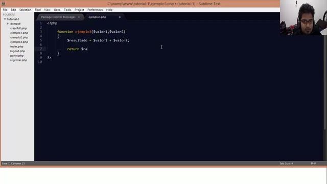 curso PHP desde cero parte 3 - uso de la instrucción RETURN смотреть онлайн