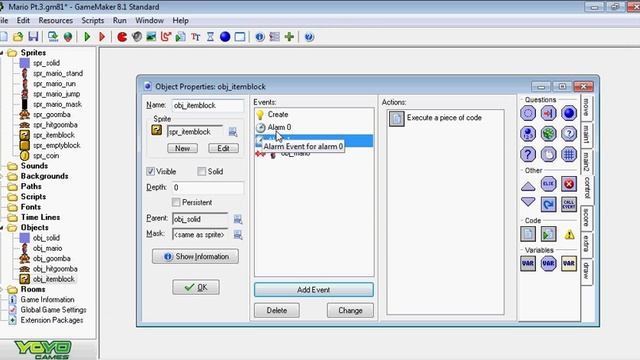 GameMaker Mario Tutorial - Part 3 смотреть онлайн