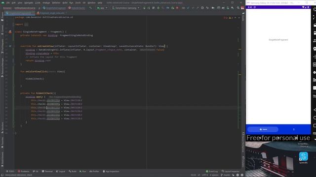 UI and Work More with Viewbinding - part7 | Kotlin Advanced Course смотреть онлайн