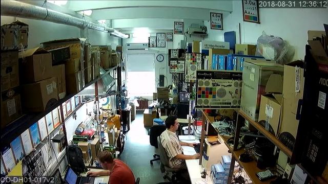 Купольная HD-камера CO-DH01-017v2. Офис день. смотреть онлайн