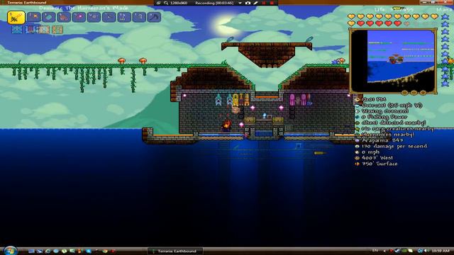 Terraria 1.3 Money,pirate map, tattered clothes and king slime farm смотреть онлайн