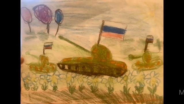Танк: рисунки и поделки детей смотреть онлайн