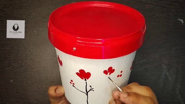 How To Reuse Empty Yogurt Cups| DIY Yogurt Container Craft | Curd Box Crafts