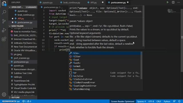 How to creat a live pentration tool for port scanning and ip finding using pyton programming смотреть онлайн