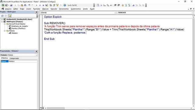 EXCEL VBA REMOVER ESPAÇOS EM BRANCO смотреть онлайн