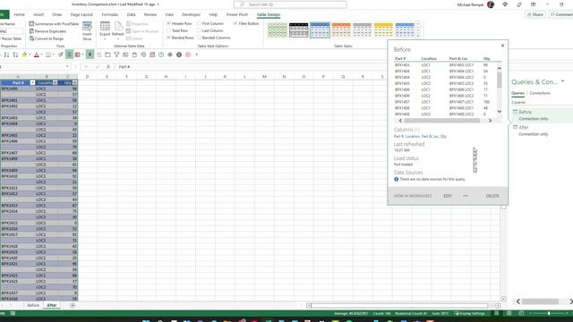 How To Do An Inventory Comparison Using Power Query In Excel смотреть онлайн