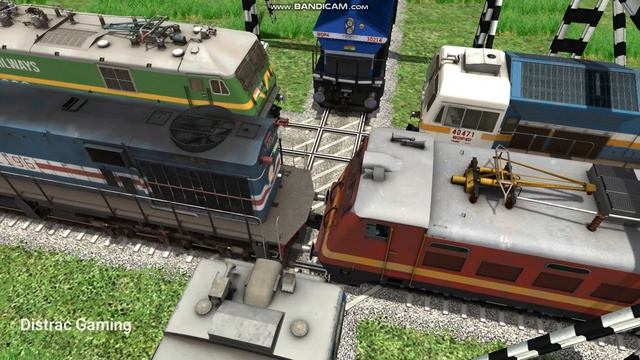 TRAINS CROSSING CRAZY BRANCHED DIAMOND BUMPY RAILROAD TRACKS | Train Simulator | Trains Railroad смотреть онлайн