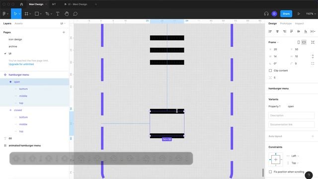 ANIMATED Hamburger Menu Icon in Figma! смотреть онлайн