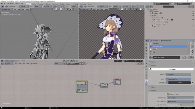 Genshin Impact - Shading In Blender (Texture And Shaders SOLVED)