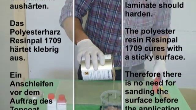 Polyesterharz (polyester Resin) Resinpal1719 & Topcoat Resinpal 1305-H