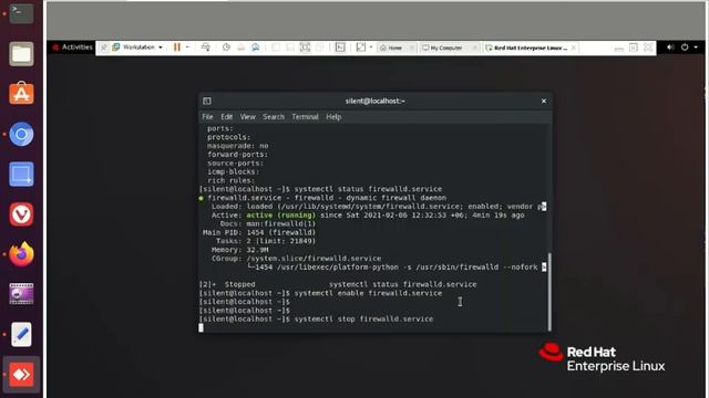 how to stop, start firewall on lunix смотреть онлайн