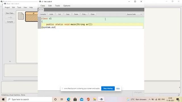 How to write First Program in JAVA || Bluej || How to compile and run a java program || смотреть онлайн