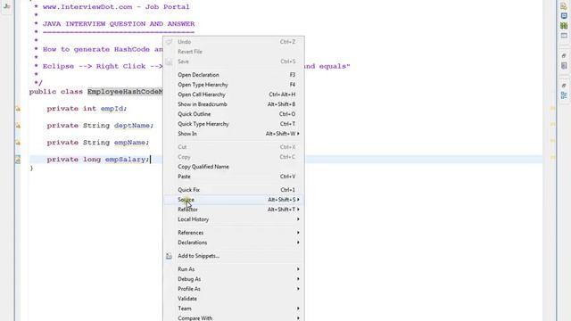 GENERATE HASHCODE EQUALS METHOD IN ECLIPSE TAMIL смотреть онлайн