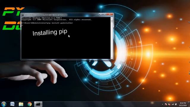 Python file to executable file pyinstaller in 2 min||Py doceo|| смотреть онлайн