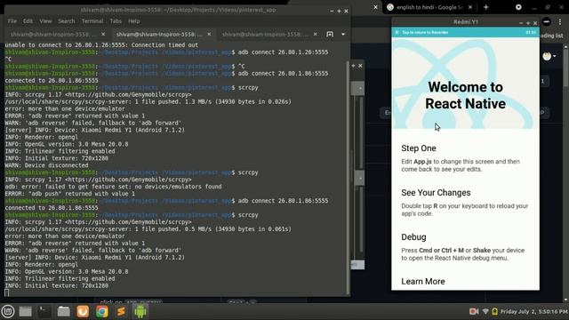 ? How to debug or test react native app wirlessly in react native cli смотреть онлайн