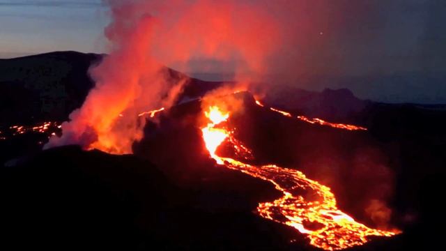 Iceland Eruption Volcano Geldingadalur