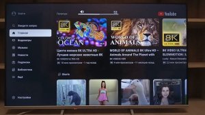 Работа голосового помощника на телевизоре DEXP U43H8051E/G